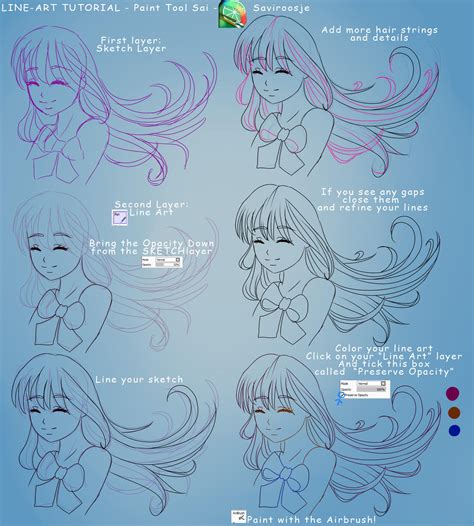 Step by Step - LINE ART TUTORIAL by Saviroosje on DeviantArt