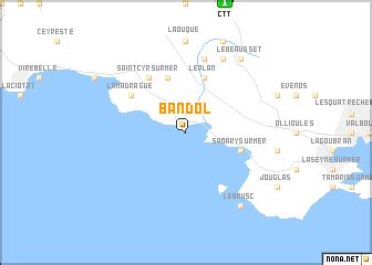 Bandol (France) map - nona.net