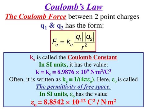 PPT - Section 23.3: Coulomb’s Law PowerPoint Presentation, free download - ID:5378397