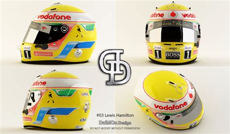 Lewis Hamiltons Helmet - Lewis Hamilton Fan Art (23246879) - Fanpop