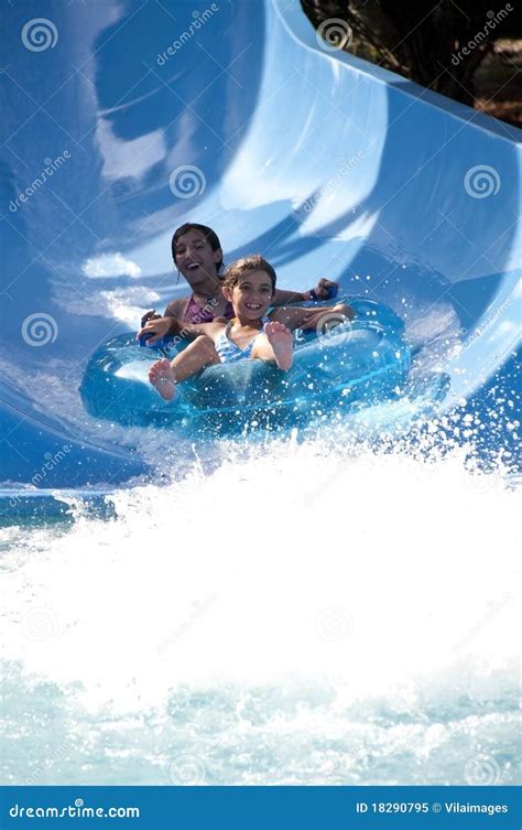 Water slide fun stock image. Image of extreme, friends - 18290795