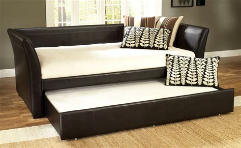 Malibu Daybed w Trundle Drawer | Leather daybed, Daybed with trundle ...