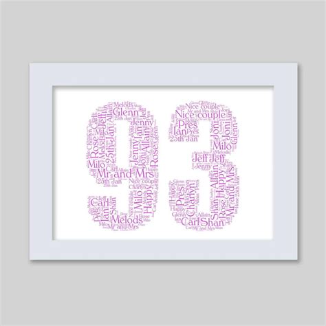 93rd birthdays word art print - Word Art Prints - Word Art App