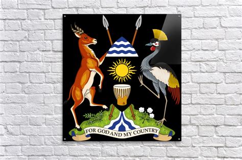 Uganda Coat of Arms by Fun With Flags Wall Art