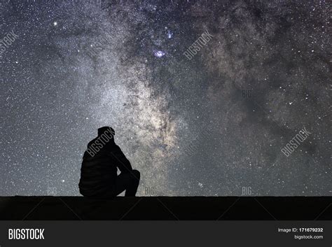 Man Looking Stars Image & Photo (Free Trial) | Bigstock