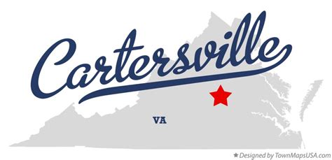 Map of Cartersville, VA, Virginia