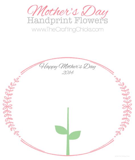 Mother's Day Handprint Template