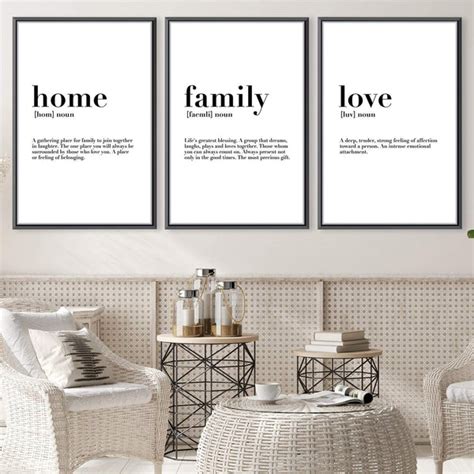 Home Family Love Canvas – ClockCanvas