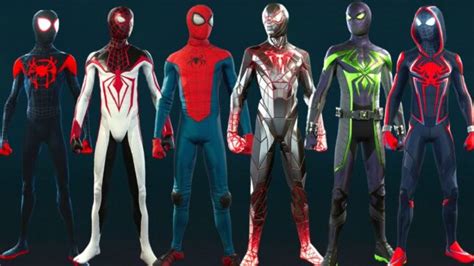 Spider Man Miles Morales Game Suits