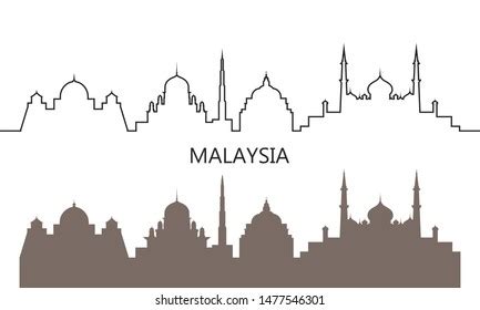 Malaysia Logo Isolated Malaysian Architecture On Stock Vector (Royalty Free) 1477546301 ...