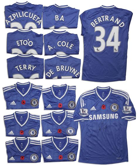 Lot Detail - Lot of 7 Chelsea Jerseys Signed, Most Match-Worn ...