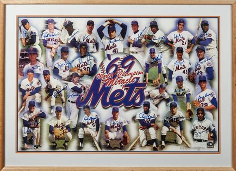 Lot Detail - 1969 World Series Champions New York Mets Team (29) Multi ...