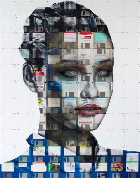 Floppy Disk Art by Nick Gentry | Portrait illustration, Artwork, Painting