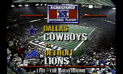 Watch the Full Game Broadcast of the Detroit Lions Last Playoff Win from 1991