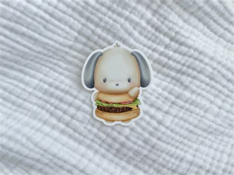 Pochacco Sticker Pochacco Sanrio Die Cut Sticker Cute Sticker Food ...