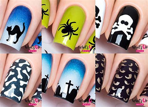 10 Amazing Nail Stencils For Halloween 2018 - Idea Halloween