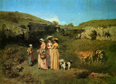 The Village Maidens, 1851 - 1852 - Gustave Courbet - WikiArt.org