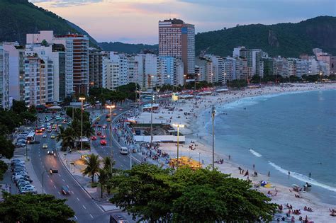 Copacabana At Night, Rio De Janeiro by Gabrielle & Michel Therin-weise / Robertharding