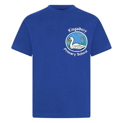 Kingsbury Primary School Pe Top Royal Blue – Weclome to SK School Uniforms