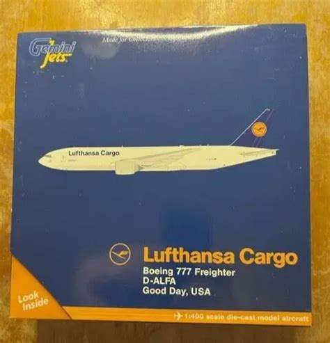 GEMINI JETS 1:400 Lufthansa Cargo BOEING 777 Freighter D-ALFA ...