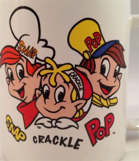 SNAP CRACKLE POP Mug Rice Krispies Coffee Kellogg Cereal Advertising Crispies | Snap crackle pop ...