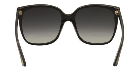 Gucci GG0022S 001 Black/Gradient Grey Cat-Eye Women's Sunglasses | eBay