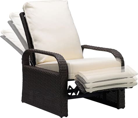 Rattan Outdoor Recliner Chairs ~ Outdoor Chaise Lounge Chair Rattan Lounger Recliner Chair ...