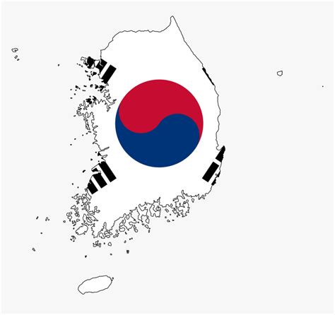 North Korea Flag Clipart Png - South Korea Flag On Country, Transparent ...