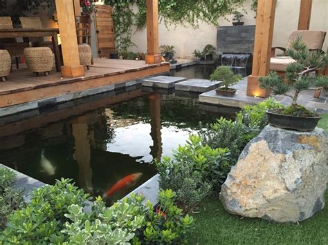 Halsted House Backyard Koi Pond - Modern - Landscape - Los Angeles - by ...