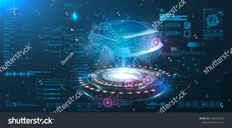 Futuristic Car User Interface Hud Ui Stock Vector (Royalty Free) 1290205990 | Shutterstock