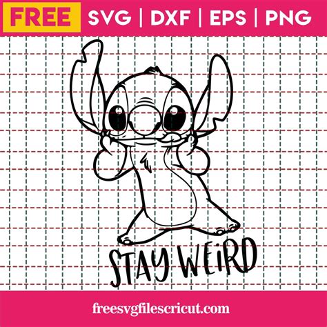 Stay Weird Stitch Svg Free - free svg files for cricut