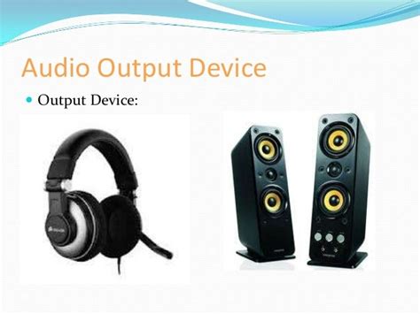 Audio devices, formats and codecs