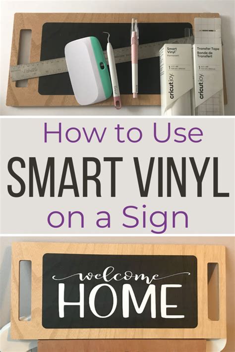 How To Use Smart Vinyl on a Sign - Cookies Coffee and Crafts in 2021 | How to make signs ...