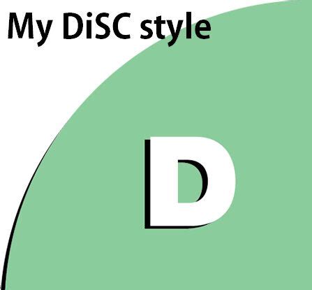 Share your DiSC style. More about the D style at https://www ...