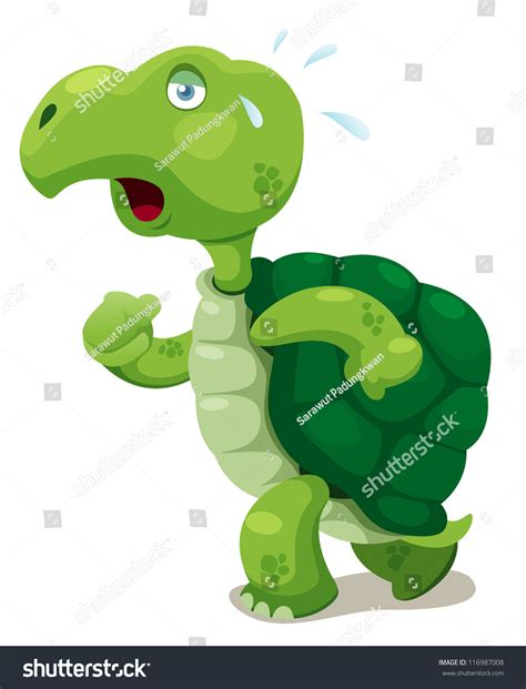 Illustration Turtle Walkingvector Stock Vector (Royalty Free) 116987008 | Shutterstock