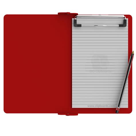 Folding Memo ISO Clipboard | Red