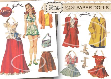 Vintage Paper Dolls Printable