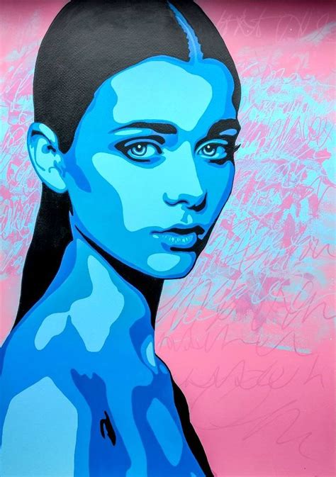 Writings Painting | Portrait art, Monochromatic art, Pop art portraits