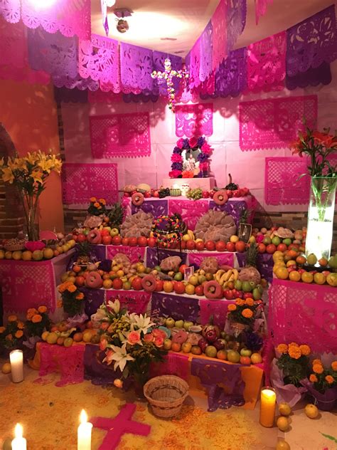 Ofrenda Día de muertos en San Pedro Atocpan, Milpa Alta, CDMX | Decoracion dia de muertos ...