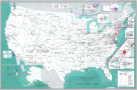 1969 USA - Historic Sites and Landmarks : r/MapFans