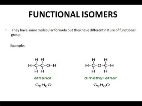 Positional isomerism and Functional isomerism - YouTube