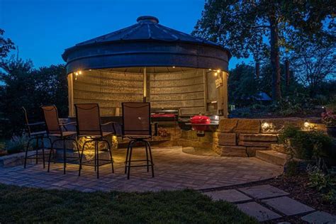 Turn A Grain Silo Into Your New Outdoor Kitchen Entertainment Space | Backyard gazebo, Outdoor ...