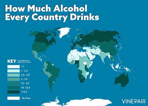 MAP: What Country Drinks the Most Alcohol? | Alcohol, Map, Drinks