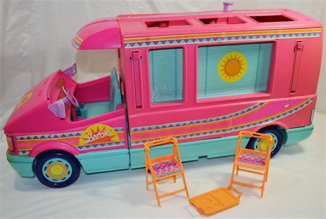 1980's Barbie Magical Motorhome Large Pink RV in Good Condition | Barbie toys, Barbie car ...