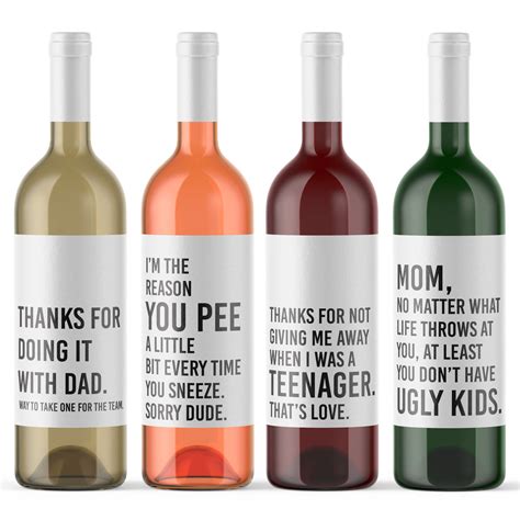 Wine Labels - Ritzy Rose