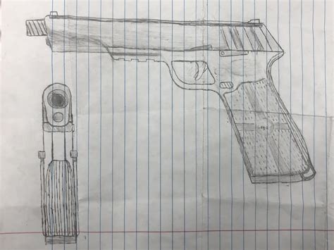 Glock x 1911 x m9 x deagle drawing : r/brandonherrara