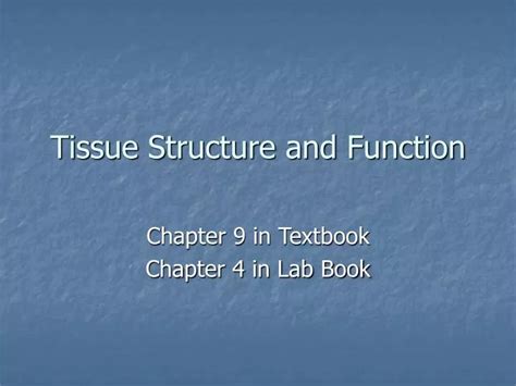 PPT - Tissue Structure and Function PowerPoint Presentation, free download - ID:146452