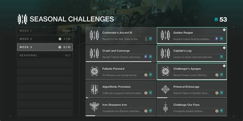 Destiny 2 Season Of The Chosen: All Week 3 Seasonal Challenges