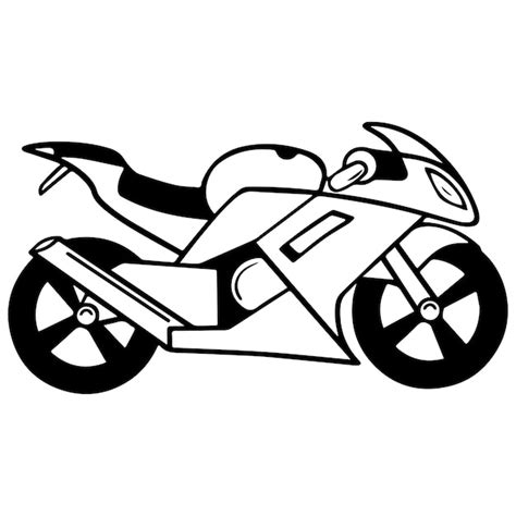 Premium Vector | Kids coloring pages, moto bike vector illustration eps, and image