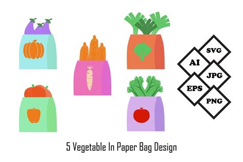 Vegetable in Paper Bag Design Graphic by merakistudioku · Creative Fabrica